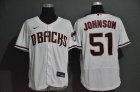 Arizona Diamondbacks #51 Randy Johnson white Flexbase Authentic Collection Jersey-WL