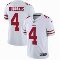 49ers #4 Nick Mullens white nike Color Rush Limited Jersey