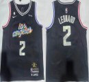 Nike Los Angeles Clippers #2 Kawhi Leonard black nba jerseys 6 patch-XD 01