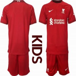 2022-2023 Liverpool club red kid soccer jerseys home-HQ