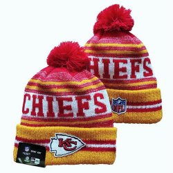 2024 Kansas City Chiefs yellow red white NFL Sports Cuffed Knit Hats