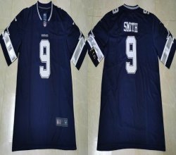 Nike Dallas Cowboys #9 Jaylon Smith blue Color Rush Limited Jersey