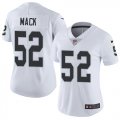 women Nike Oakland Raiders 52 Khalil Mack white Color Rush Limited Jersey