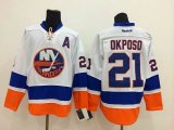 Reebok New York Islanders 21 Kyle Okposo white Ice hockey Jersey