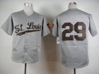 St.Louis Browns #29 Satchel Paige Heather Grey throwback mlb Jerseys