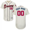 Custom Atlanta Braves beige Flexbase Authentic Collection Jersey