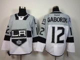 2015 Los Angeles Kings #12 Marian Gaborik white Ice Hockey Jersey