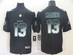 Nike Miami Dolphins #13 Dan Marino black Color Rush Limited Jersey Fireworks version