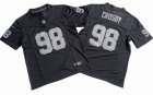 Las Vegas Raiders 98# Maxx Crosby black Nike Vapor F.U.S.E. Limited Jersey big size