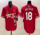 Nike St.Louis Cardinals #18 Jordan Walker red majestic Baseball Jersey city version-BD