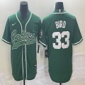 Nike Boston Celtics #33 Larry Bird green nba basketball jersey with short sleeves