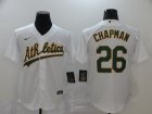 Oakland Athletics #26 Matt Chapman white majestic baseball jerseys