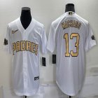 2022 MLB All-Star Nike San Diego Padres #13 Manny Machado white majestic baseball jerseys-BD