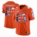 Custom Clemson Tigers #25 Cordrea Tankersley orange fashion college football jersey