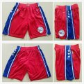 Nike Philadelphia 76ers red basketball shorts