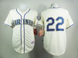 Seattle Mariners Robinson Cano 22# beige mlb jerseys