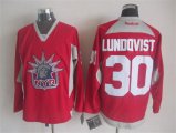 2015 reebok New York Rangers 30 Henrik Lundqvist red ice hockey Jersey