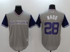 Nike Colorado Rockies #28 Nado gray purple majestic baseball jerseys