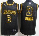 Nike Los Angeles Lakers #3 Anthony Davis black NBA jerseys -SG