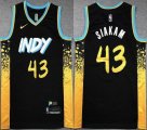 Nike Indiana Pacers #43 Pascal Siakam Navy NBA basketball jerseys city version-XD