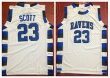 One Tree Hill Ravens #23 Nathan Scott white Movie Basketball Jersey