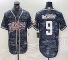 Nike Minnesota Vikings #9 McCarthy gray camo baseball Joint name -BD