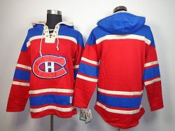 Montreal Canadiens blank Red NHL Hooded Sweatshirt