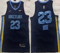 Nike Memphis Grizzlies #23 Rose blue nba basketball jerseys -XD