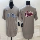 Nike Chicago Cubs blank gray majestic MLB baseball jerseys