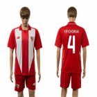 2015-2016 sevilla club KRYCHOWIAK #4 red soccer jersey home