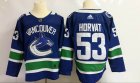 Adidas Vancouver Canucks #53 Horvat blue hockey jersey