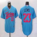 Nike Minnesota Twins #23 Royce Lewis skyblue majestic baseball jerseys-BD