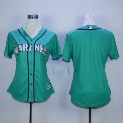 women Seattle Mariners blank green throwback mlb jersey