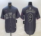 Nike New York Mets #9 Brandon Nimmo gray majestic mlb jerseys majestic baseball jerseys 01