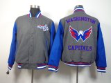 Washington Capitals gray hockey Stitched Jackets