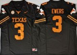 Nike Texas Longhorns #3 Quinn Ewers black College NCAA Jersey -PNS