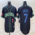 2023 World Cup Mexico #7 Julio Urias black majestic baseball jerseys 23