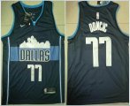 Dallas Mavericks #77 Luca Doncic nike black Swingman nba jerseys