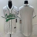 Nike Boston Celtics white baseball jerseys Joint name-BD