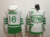 2017 Toronto Maple Leafs 16 Mitchell Marner White Green Hockey Hooded Sweatshirt-1