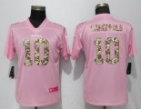 Women New Nike San Francisco 49ers 10 Garoppolo Pink Camouflage font love pink Vapor Untouchable jersey