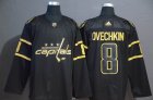 Adidas Washington Capitals #8 Alex Ovechkin black hockey jersey -WL