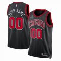 Customized Chicago Bulls black basketball jerseys