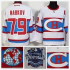 Montreal Canadiens Andrei Markov #79 white Ice Hockey Jerseys 2016 winter classic patch