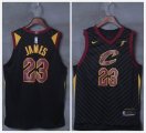 Nike Cleveland Cavaliers #23 LeBron James black nba basketball jersey