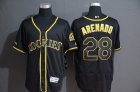 Colorado Rockies #28 Nolan Arenado black Flexbase Authentic Collection Jersey