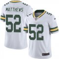 Green Bay Packers #52 Clay Matthews Nike White Color Rush Limited Jersey