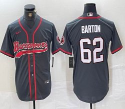 Nike Tampa Bay Buccaneers #62 Graham Barton gray baseball Joint name -BD