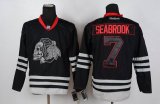 Reebok Chicago Blackhawks SEABROOK 7 black ice nhl Jersey