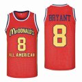 Kobe Bryant #8 red Mcdonald's All American Jerseys-SG